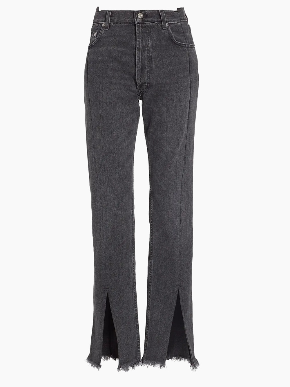 EB Denim Straight Leg Split Hem Jeans